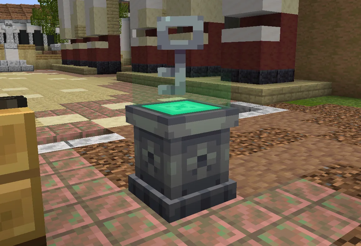 Key Device with Glowing Columns