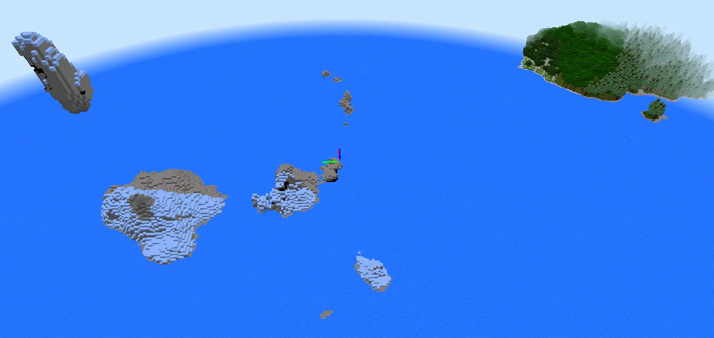 3D noise and ice mountain biome